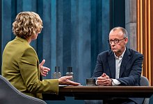 Bundeskanzler Merz in der Sendung von Caren Miosg - Thomas Ernst/NDR/ARD/dpa