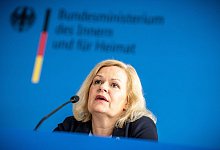 Innenministerin Faeser zu 5G - Michael Kappeler/dpa