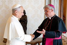 Papst Leo XIV. und Udo Bentz - Vatican Media/Romano Siciliani/K