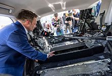 Razzia gegen Mafia - Drogenversteck in Pkw - Christoph Reichwein/dpa