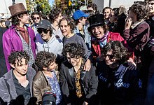 Timothee Chalamet-Lookalike-Wettbewerb in New York - Stefan Jeremiah/AP/dpa