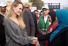 Nahostkonflikt - Angelina Jolie in Rafah - Mohammed Arafat/AP/dpa