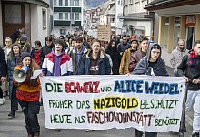 &laquo;Demo gegen rechts&raquo; in der Schweiz - Urs Flueeler/KEYSTONE/dpa
