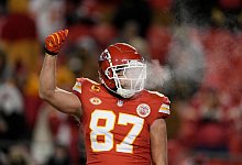 Travis Kelce erlebt beste Zeit seines Lebens - Charlie Riedel/AP/dpa