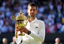 Novak Djokovic ist seit 28 Spielen in Wimbledon ungeschlagen. - Zac Goodwin/PA Wire/dpa