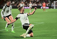 Kapit&auml;nin Alexandra Popp besorgte in der 90. Minute den Endstand. - Sebastian Gollnow/dpa