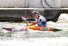 Die 30-jährige Ricarda Funk ist beim Weltcup in Pau auf Rang vier gefahren. - Christian Kolbert/Kolbert-Press/dpa