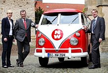 Die NW-Chefredaktion vor Ort - FOTO: PATRICK MENZEL