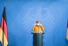 Angela Merkel - Foto: Stefanie Loos/AFP Pool/dpa