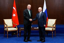 Treffen von Erdogan und Putin - Vyacheslav Prokofyev/Pool Sputnik Kremlin/AP/dpa