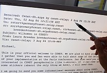 Erste empfangene E-Mail in Deutschland - picture alliance / dpa