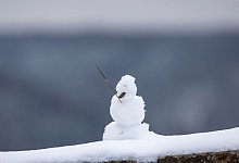 Ein Schneem&auml;nnchen - Thomas Banneyer/dpa