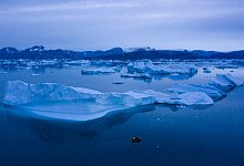Schmelzendes Eis in Gr&ouml;nland - Felipe Dana/AP/dpa