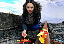 Die echten Echsen waren noch nicht dabei - FOTO: GUNTER HELD