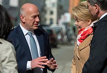 Wegner und Giffey - Christophe Gateau/dpa