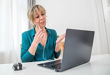 Lebendiges Online-Meeting - Foto: Christin Klose/dpa-tmn