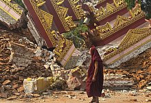 Erdbeben in Myanmar - Thein Zaw/AP/dpa