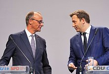 Koalitionsverhandlungen von Union und SPD abgeschlossen - Michael Kappeler/dpa