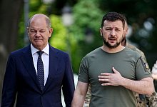 Scholz + Selenskyj - Kay Nietfeld/dpa