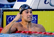 Ole Braunschweig freut sich über den dritten Platz. - Jokleindl/dpa