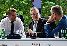 Beratungen von Merz, Macron und Starmer - Leon Neal/Getty Pool/AP/dpa