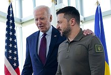 Selenskyj-Besuch - Susan Walsh/AP Pool/dpa