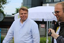 LZ-Wahlmobil in Barntrup - 1 - Kyrill von Matuschka