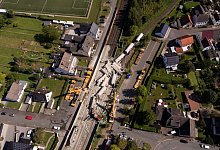 Entgleisung eines Güterzuges - Friso Gentsch/dpa