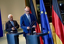 Bundeskanzler empfängt Antonio Costa - Fabian Sommer/dpa