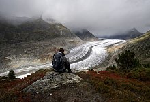Gletscherschwund Schweiz - Anthony Anex/KEYSTONE/dpa