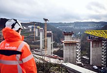 Baustelle der A45-Talbrücke bei Lüdenscheid - Bernd Thissen/dpa