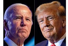Biden und Trump - --/AP/dpa