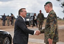 Pistorius in Litauen - Mindaugas Kulbis/AP