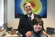 Peter Baltus + Laurent - Foto: Annette Birschel/dpa