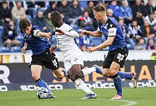 3. Liga; Arminia Bielefeld - FC Ingolstadt 04; Daouda Beleme (9, FCI) Gro&szlig;er Maximilian (19 AB) Schneider Leon (23 AB) Z - Imago Images
