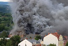 Feuer im früheren Operettenhaus in Dresden - Christian Essler/Xcitepress/dpa
