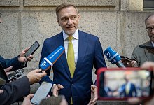 Bundesfinanzminister Lindner in den USA - Soeren Stache/dpa