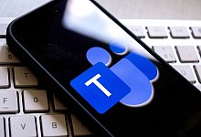 Das Logo von Microsoft Teams auf einem Smartphone - Zacharie Scheurer/dpa-tmn