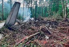 Flugzeugabsturz in Russland - -/Russian Investigative Committee/AP/dpa