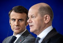 Emmanuel Macron und Olaf Scholz - Michael Kappeler/dpa