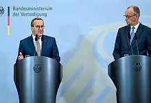 Pressekonferenz nach Kabinettssitzung im Bendlerblock - Britta Pedersen/dpa