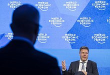 Bundeswirtschaftsminister Robert Habeck fordert fairere Regeln f&uuml;r den globalen Handel. - Laurent Gillieron/KEYSTONE/dpa