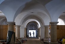 Presserundgang &uuml;ber die Baustelle der Hohenzollerngruft - Soeren Stache/dpa