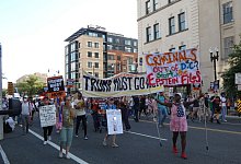 US-Regierung - Protest in Washington - Luzia Geier/dpa