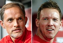 Fußball-Trainer Tuchel und Nagelsmann - Robert Michael/Jan Woitas/dpa