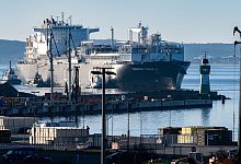 Energie-Terminal «Deutsche Ostsee» im Hafen Mukran - Stefan Sauer/dpa