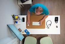 Elektronische Patientenakte - Hausarzt - Sebastian Kahnert/dpa