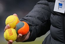 Tennisball-Protest - Soeren Stache/dpa