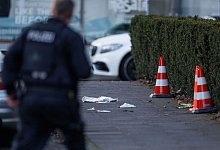 Gro&szlig;einsatz der Polizei am Landgericht in Bielefeld - Friso Gentsch/dpa