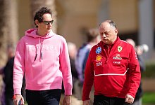 John Elkann und Fred Vasseur - David Davies/PA Wire/dpa